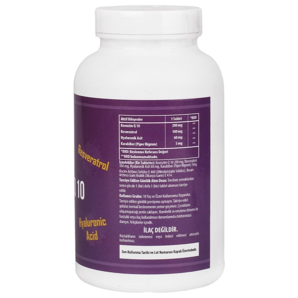 Koenzim Q10 Hyaluronic Acid Coenzyme Q10 200 Mg 90 Tablet