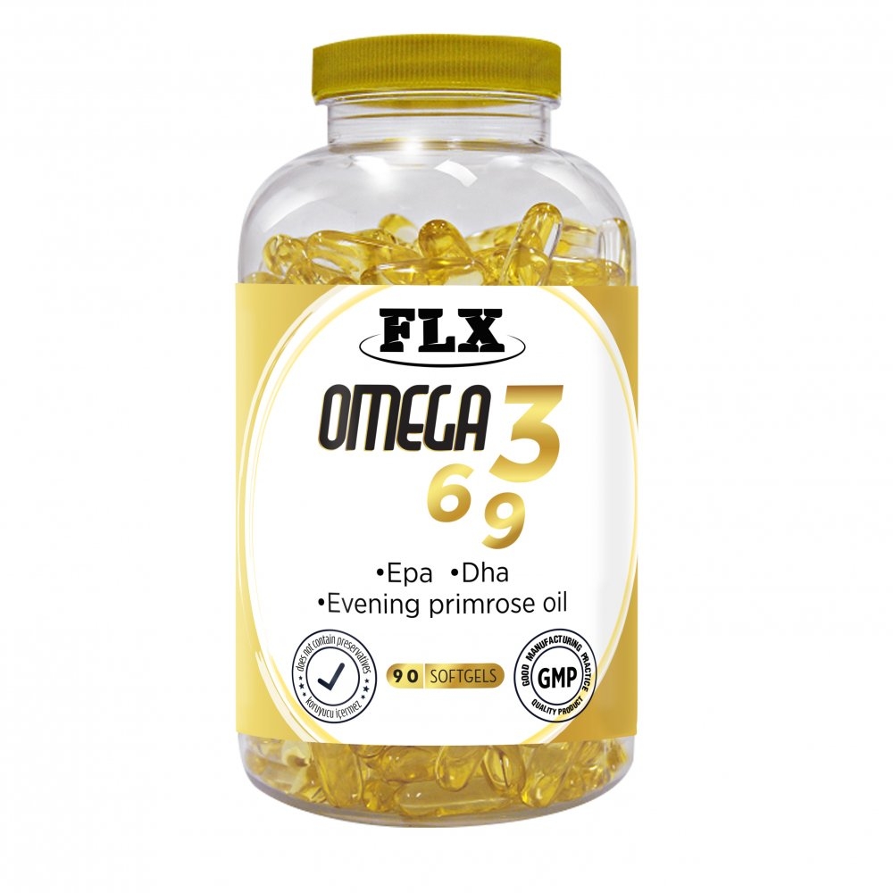 Flx Omega 3-6-9 Dha Epa Balık Yağı 90 Softgel 