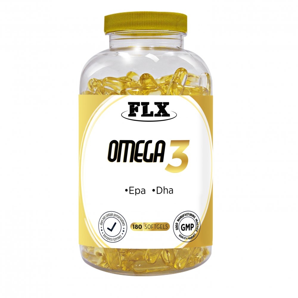 Flx Omega 3 Dha Epa Balık Yağı 180 Softgel 