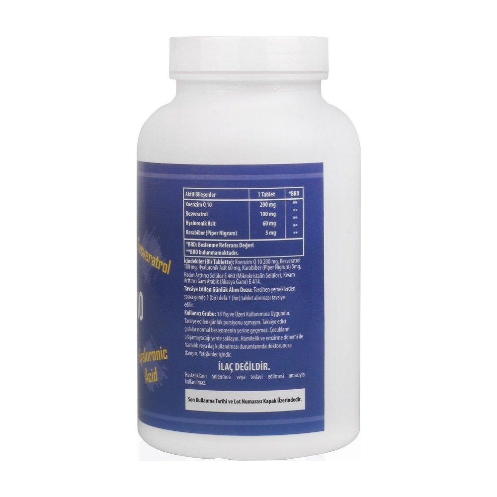 Koenzim Q10 Hyaluronic Acid Coenzyme Q10 200 Mg 180 Tablet