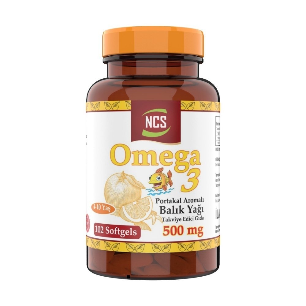 Ncs Omega 3 Balık Yağı 500 mg 102 Softgel Portakal Aromalı
