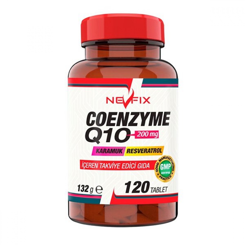 Coenzyme Q10 200 mg Koenzim Resveratrol Q10 Karamuk 120 Tablet