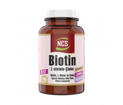 Ncs Biotin 2500 Mcg L Sistein Çinko 180 Tablet 
