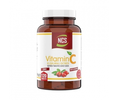 Ncs C Vitamini 1000 mg 120 Tablet Beta Glucan Zinc Rose Hips
