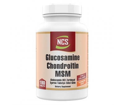 Ncs Glucosamine Chondroitin Msm Collagen Turmeric 180 Tablet