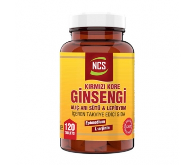 Ncs Korean Red Ginseng 120 Tablet Alıç Arı Sütü L Arginin Erkeklere Özel Formül