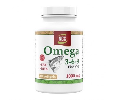 Omega 3-6-9 Fish Oil 1000MG 200 Softgels