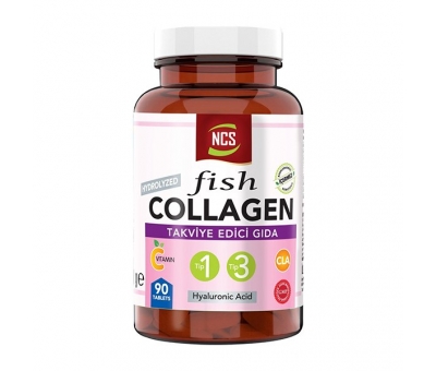 Balık Kollajen Type 1-3 Cla Biotin Çinko Collagen Hyaluronic Acid 90 Tablet